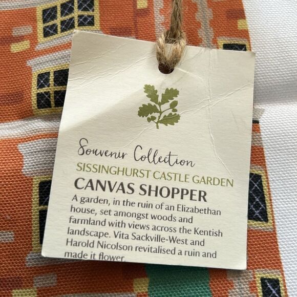 Floral Canvas Tote Bag for gardeners with Inspirational Quote nwt - Picture 4 of 8